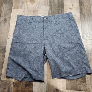 Callaway Golf Shorts Mens size 36 Heather Grey Stitch Pattern Flat Front